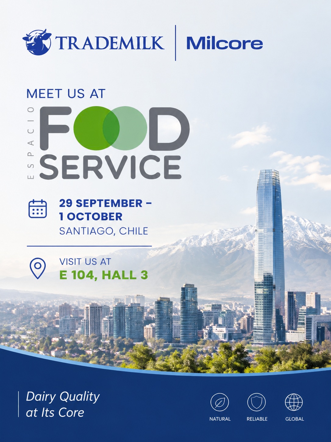 Trade Milk at Espacio Food & Service 2026 in Santiago